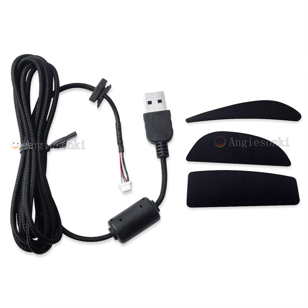 New High quality USB cable/Line/wire & Feet Skate for logitech G9X G9 mouse 