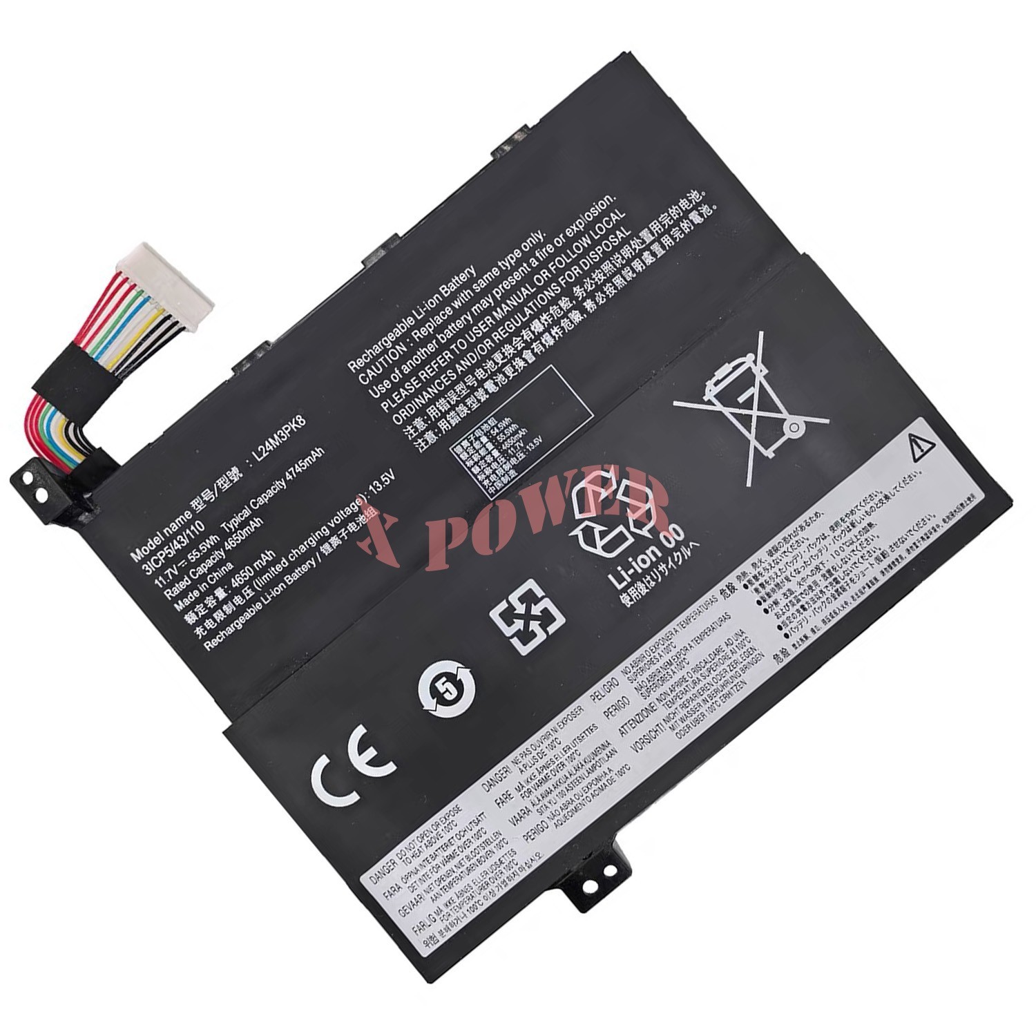 New Replacement L24M3PK8 Battery For Lenovo Legion Go S 8APU1 8ARP1 L24D3PK7