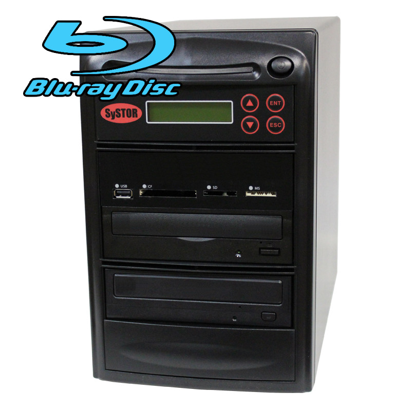SySTOR 1-1 USB/SD/CF Multi Media Flash Backup CD DVD Blu-ray Duplicator 2YR WRNT