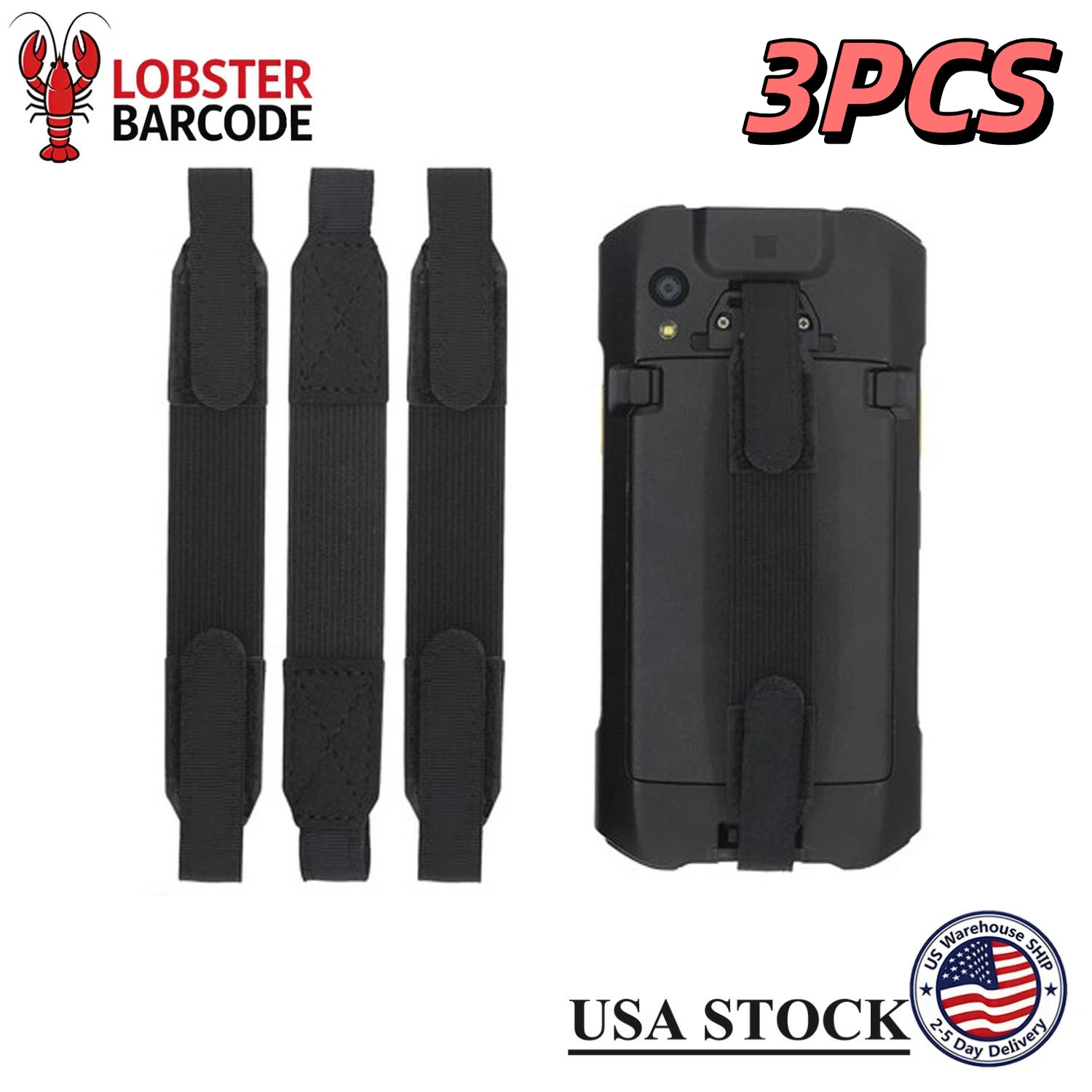 ⭐ 3pcs Hand Strap Replacement for Zebra TC21 TC26 P/N: SG-TC2Y-HSTRP1-01 ⭐