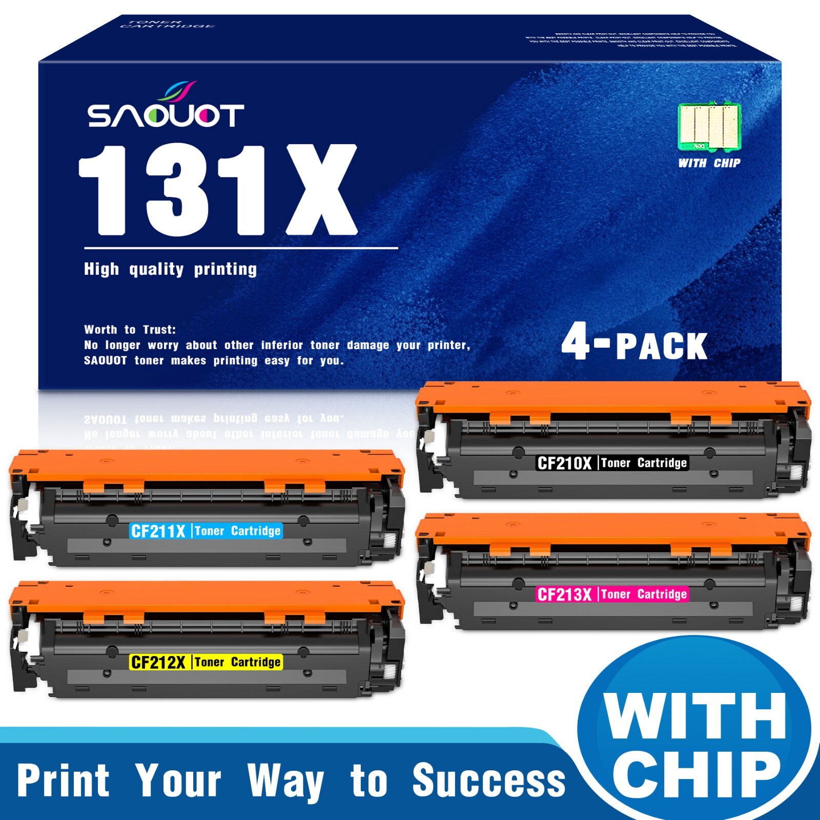 131X Toner CE210X Replacement for HP 131X Toner Color Pro MFP M276n MFP M276nw