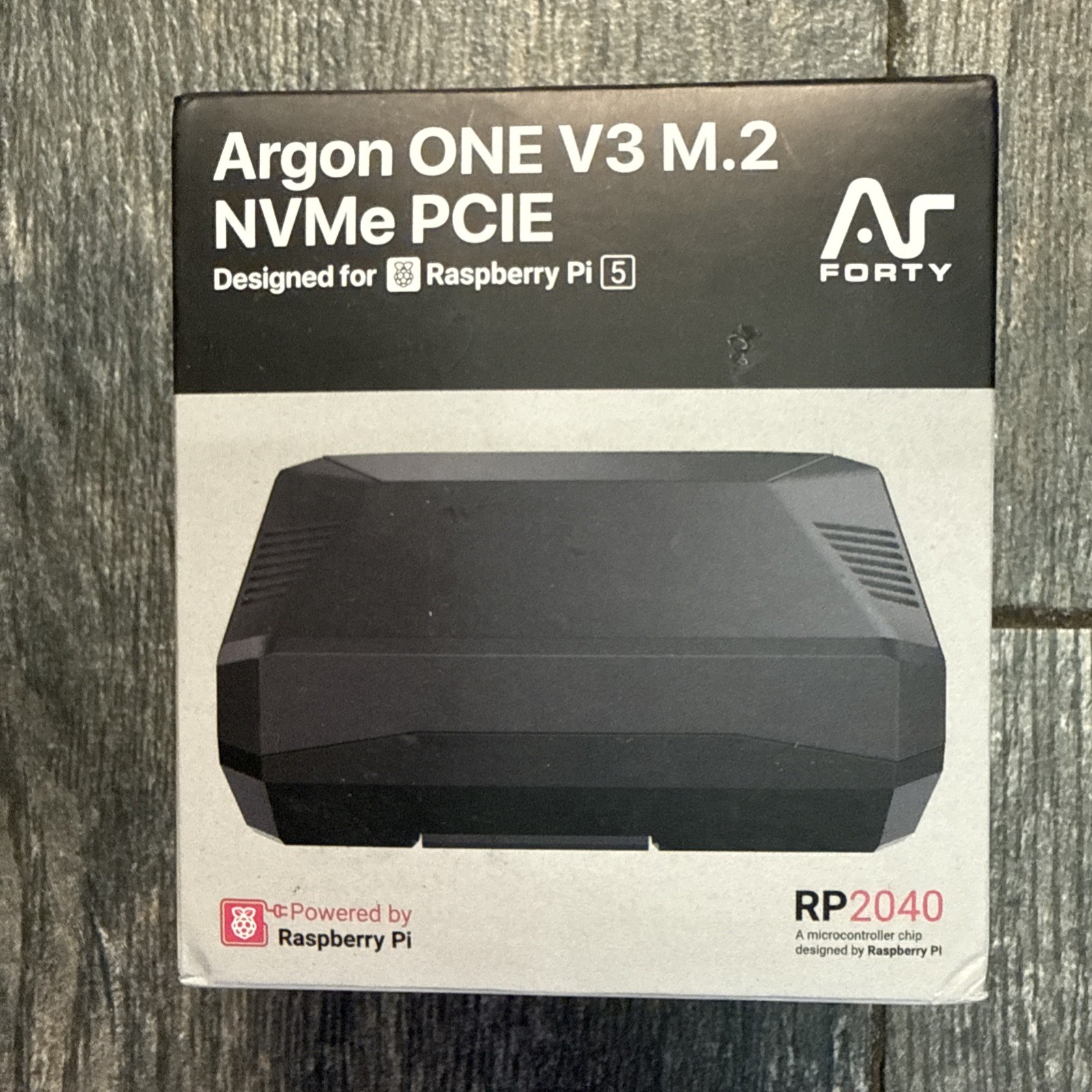 Argon ONE V3 Black M.2 NVMe PCIe Case for Raspberry Pi 5, NVMe Support