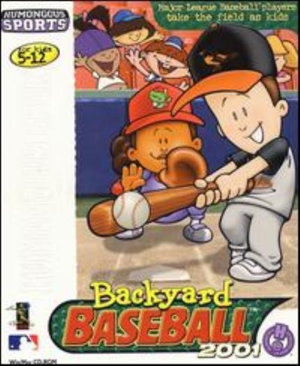 Backyard Baseball 2001 PC MAC CD kids Major League MLB players team sports game