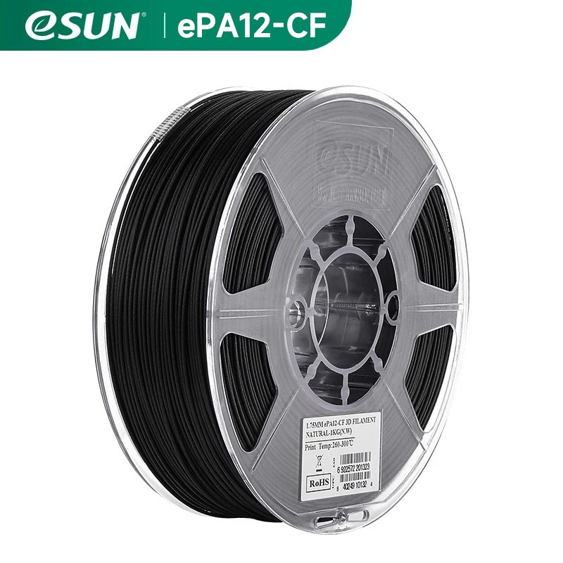 eSUN PLA-CF ABS-CF PETG-CF PA-CF 3D Printer Filament Carbon Fibre Filled 1.75mm