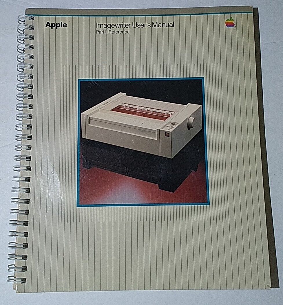 VTG 1983 Apple Imagewriter User’s Manual Part I: Reference