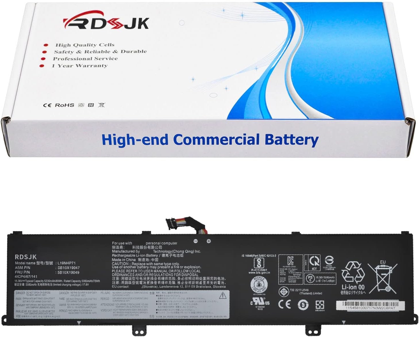 L19C4P71 L19M4P71 L19L4P71 Laptop Battery for Lenovo ThinkPad X1 Extreme P1 3rd