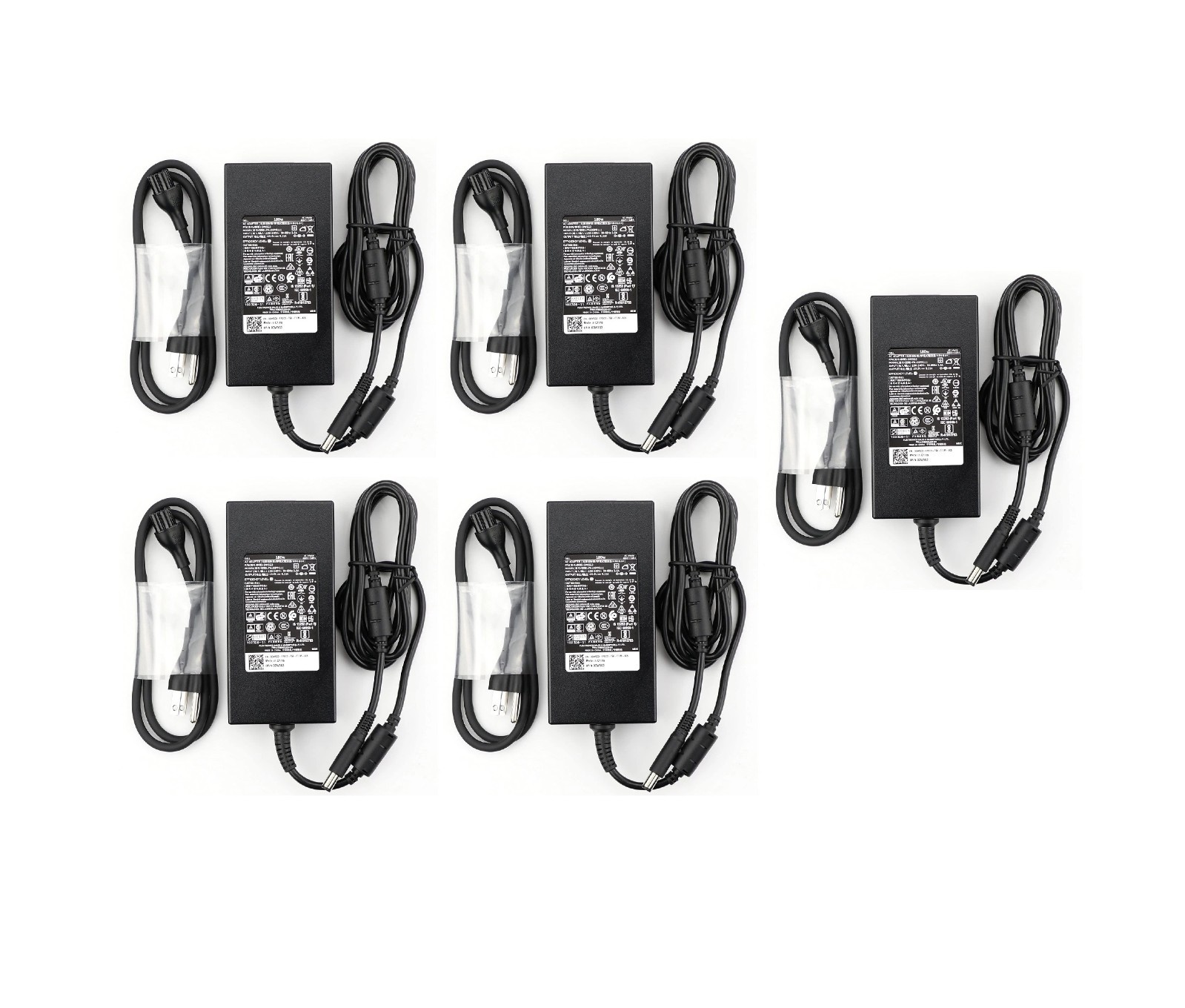 5pcs Genuine Dell 180W AC Adapter Charger For Precision 7510 7520 7530 7.4mm Tip