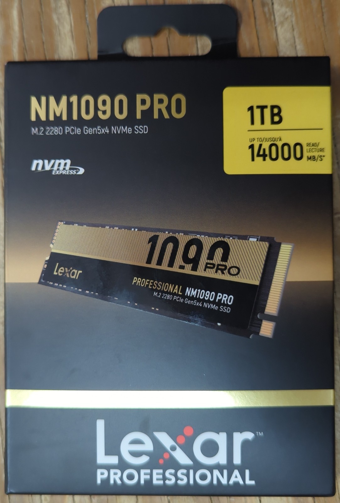 Lexar NM1090 PRO 1TB PCIe Gen 5x4 NVMe M.2 Internal SSD LNM109P001T-RNNNU
