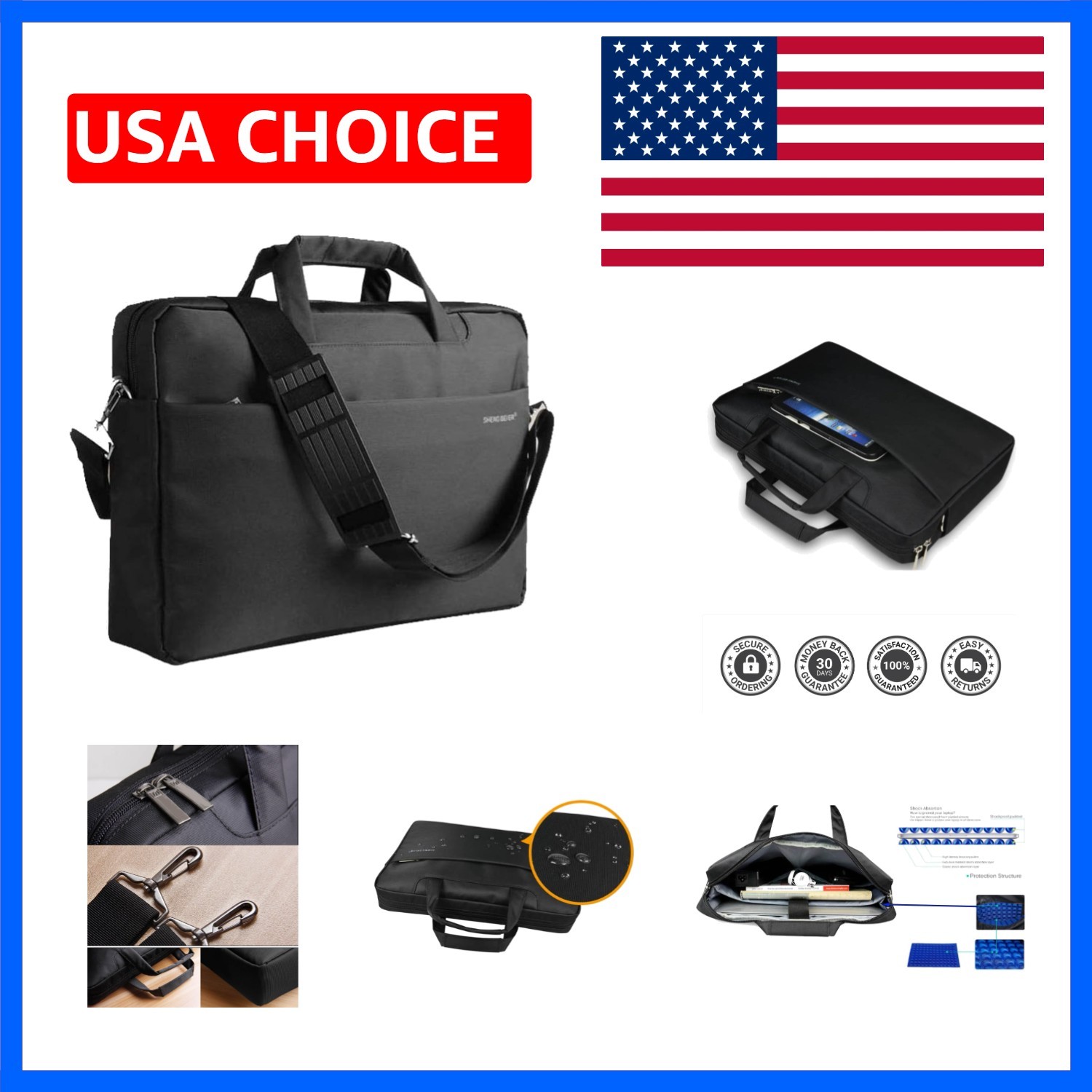 18.4 Inch Laptop Bag Nylon Waterproof with Shockproof Fit Up to 18 Inch Gamin...