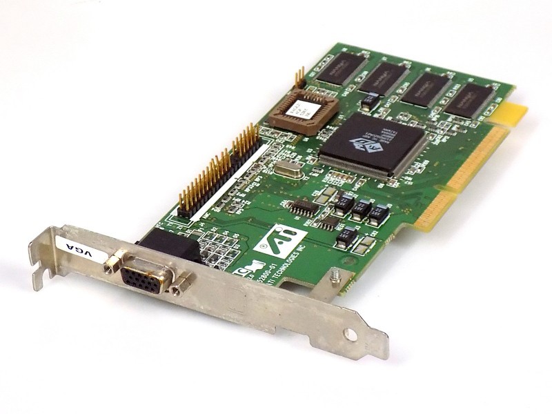 8MB AMC ATI 3D Rage IIC AGP 2x 3.3V SDRAM VGA Retro GPU Graphics Card 215R2QZUA21