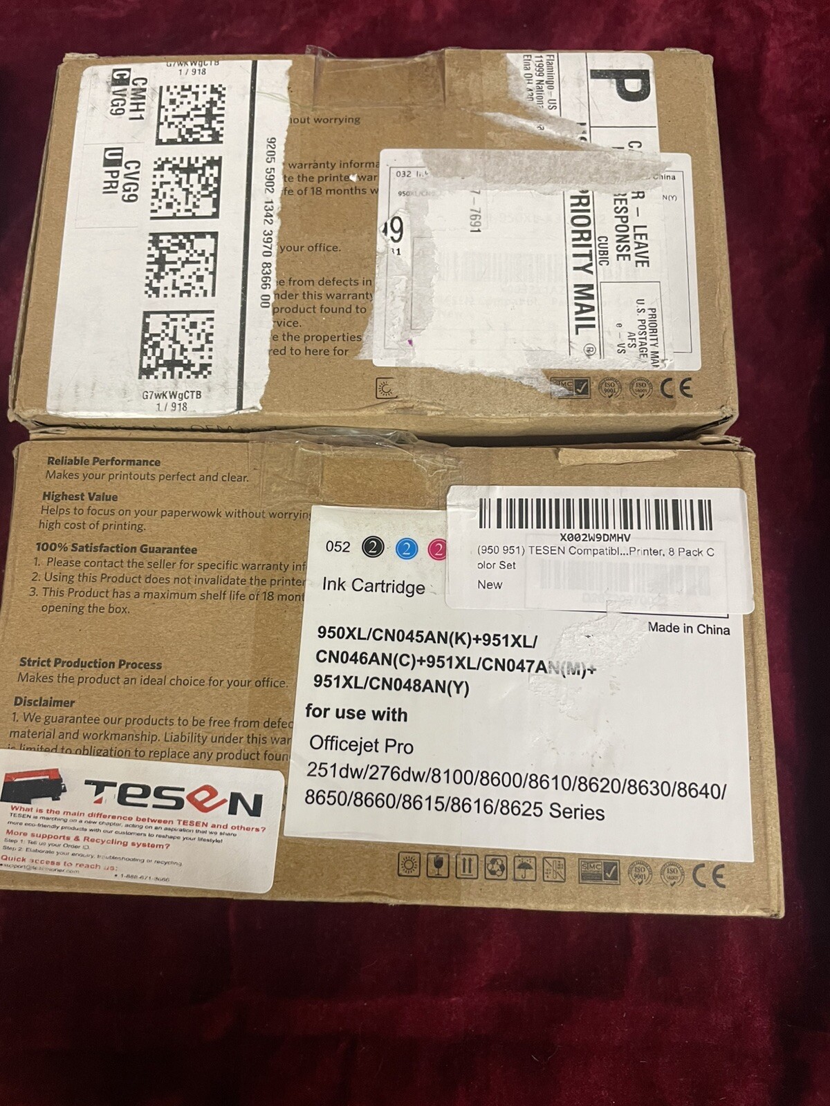 2-box’s TESEN 950xl-INK CARTIDGES. For OFFICE JET PRO. New