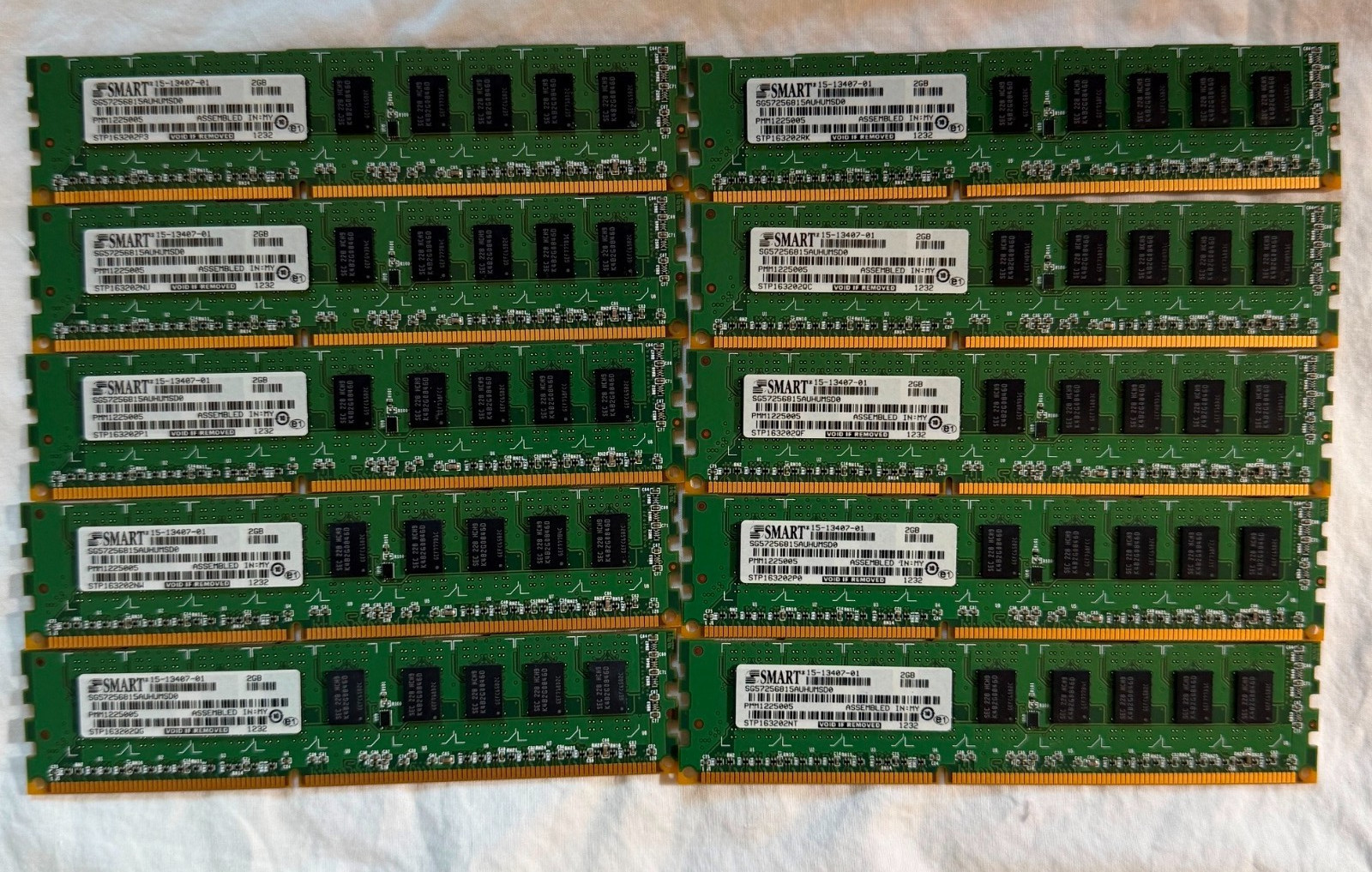 10x Cisco 15-13407-01 2GB DDR3 SDRAM Server ECC Memory Cisco ISR 4400 Data Plane
