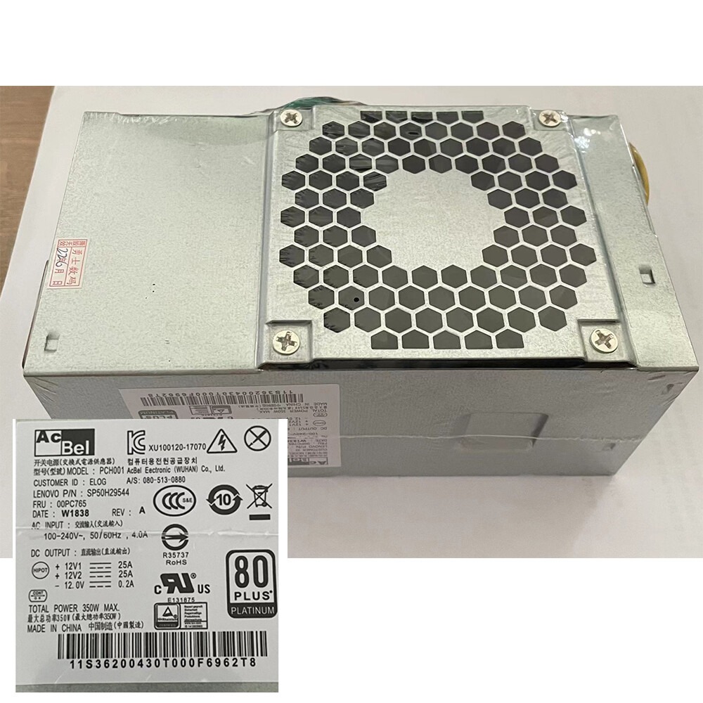 For Lenovo 350W Power Supply 6+4Pin PCH001 SP50H29544 00PC765