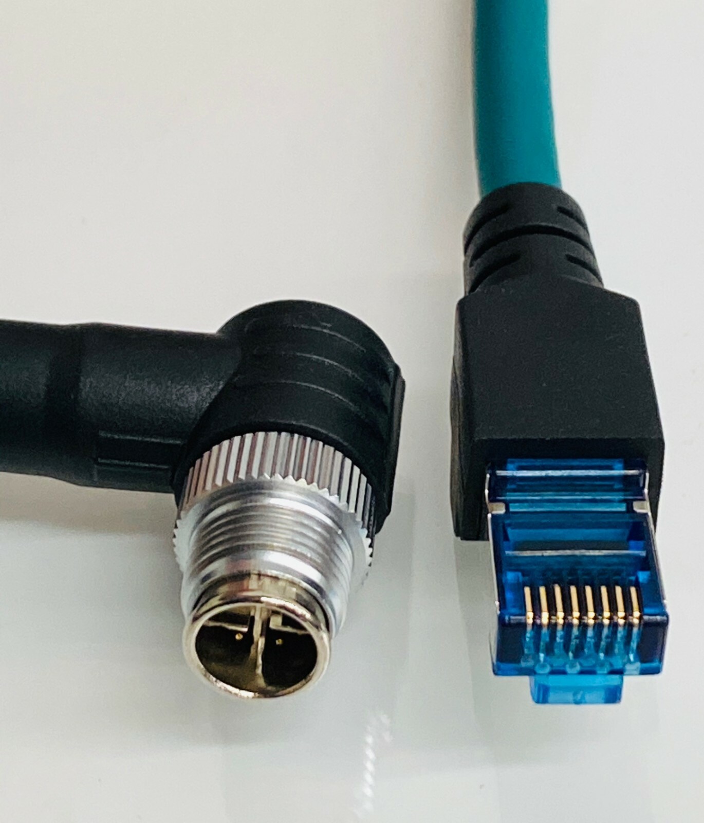 M12 X Code 315Degree - Rj45  Cat6A Industrial cable 10 meters 33 feet  Ethernet 