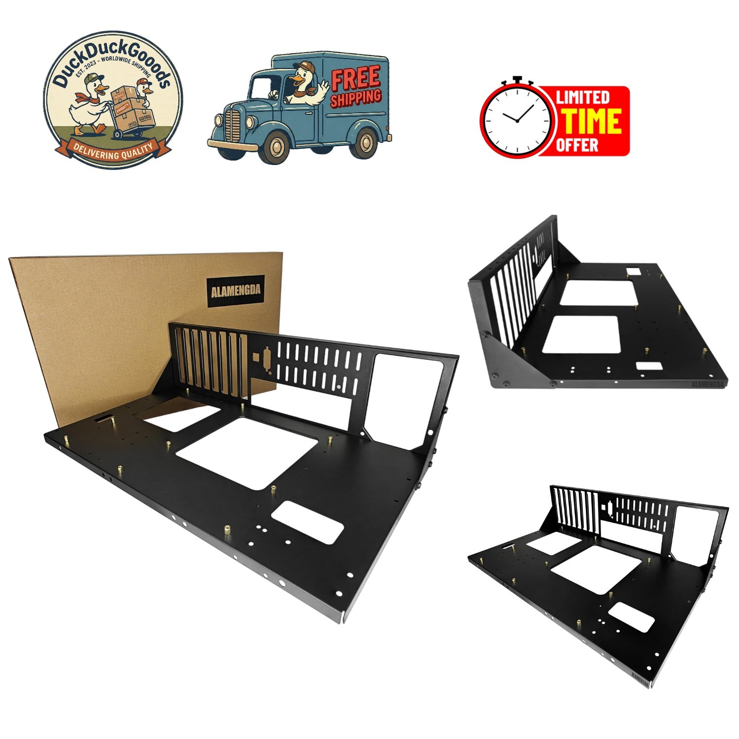 Professional Grade DIY PC Case Rack for Gaming & Business - Lightweight Design