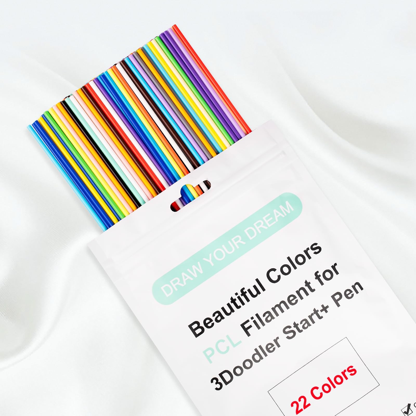 22 Colors 3D Doodler Pen Refills Only Fit for 3Doodler Start+ 3D Pen Low Prin...