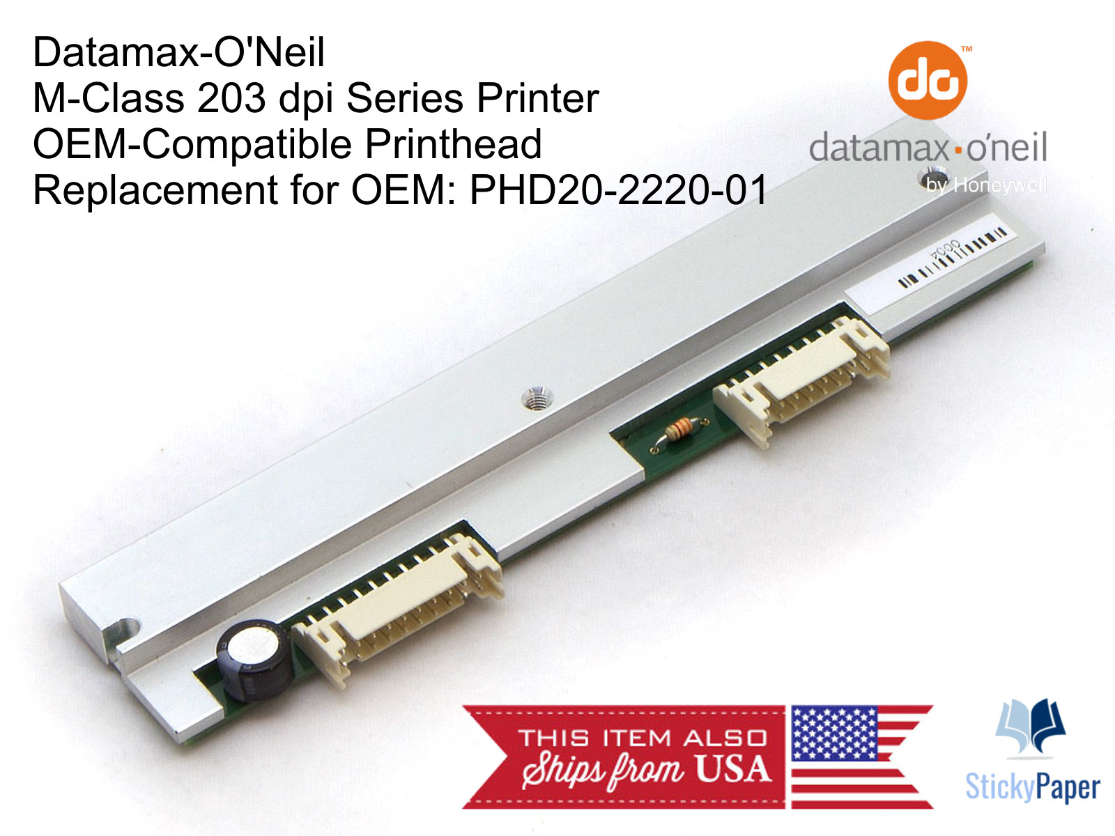 Datamax M-Class (PHD20-2220-01) Compatible Printhead 203 dpi. USA Stocked
