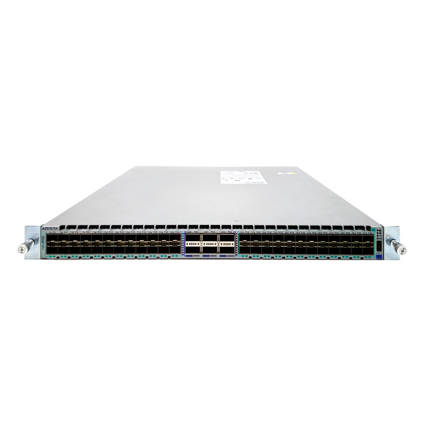 Arista DCS-7160-48YC6-R 48x 25GbE SFP28 6x 100GbE QSFP28 Switch R-F Air 2x AC