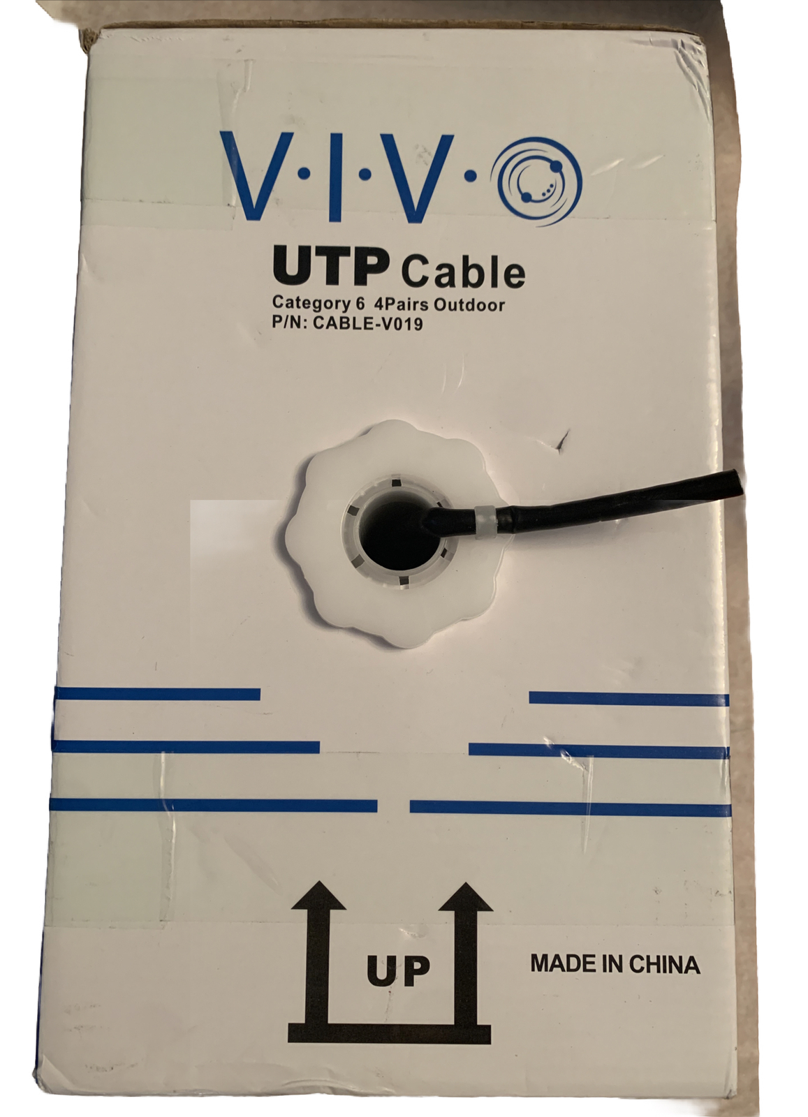 VIVO 250ft bulk Cat5e LAN Ethernet Cable UTP Cat-5e Waterproof Outdoor Burial