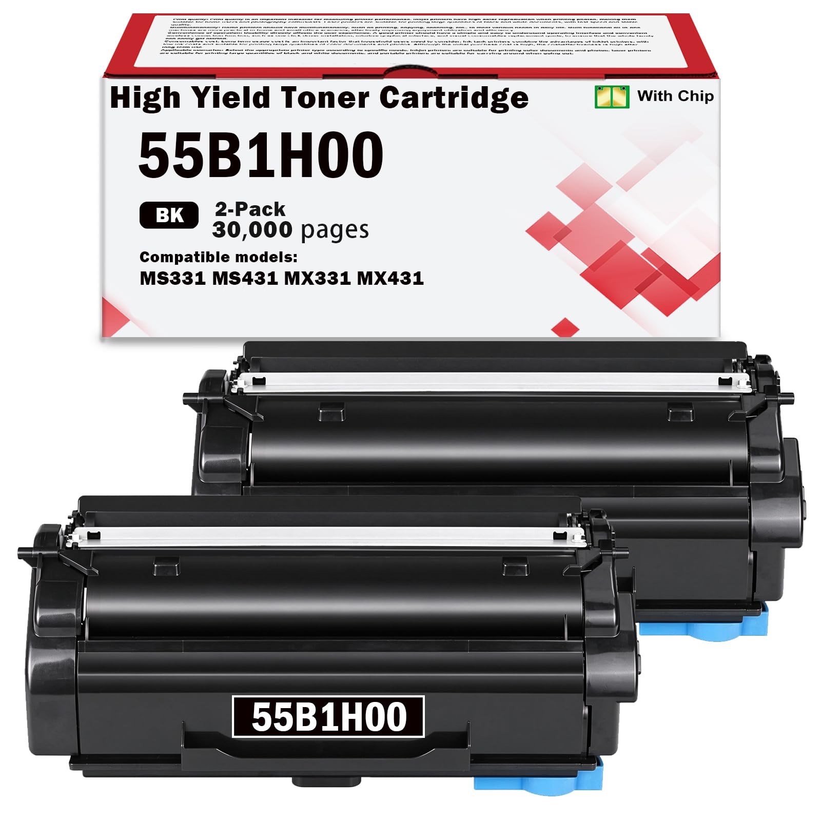 55B1H00Toner Cartridge for Lexmark MS331 MS431 MX331 MX431 MX432 MS331dn MS431dn
