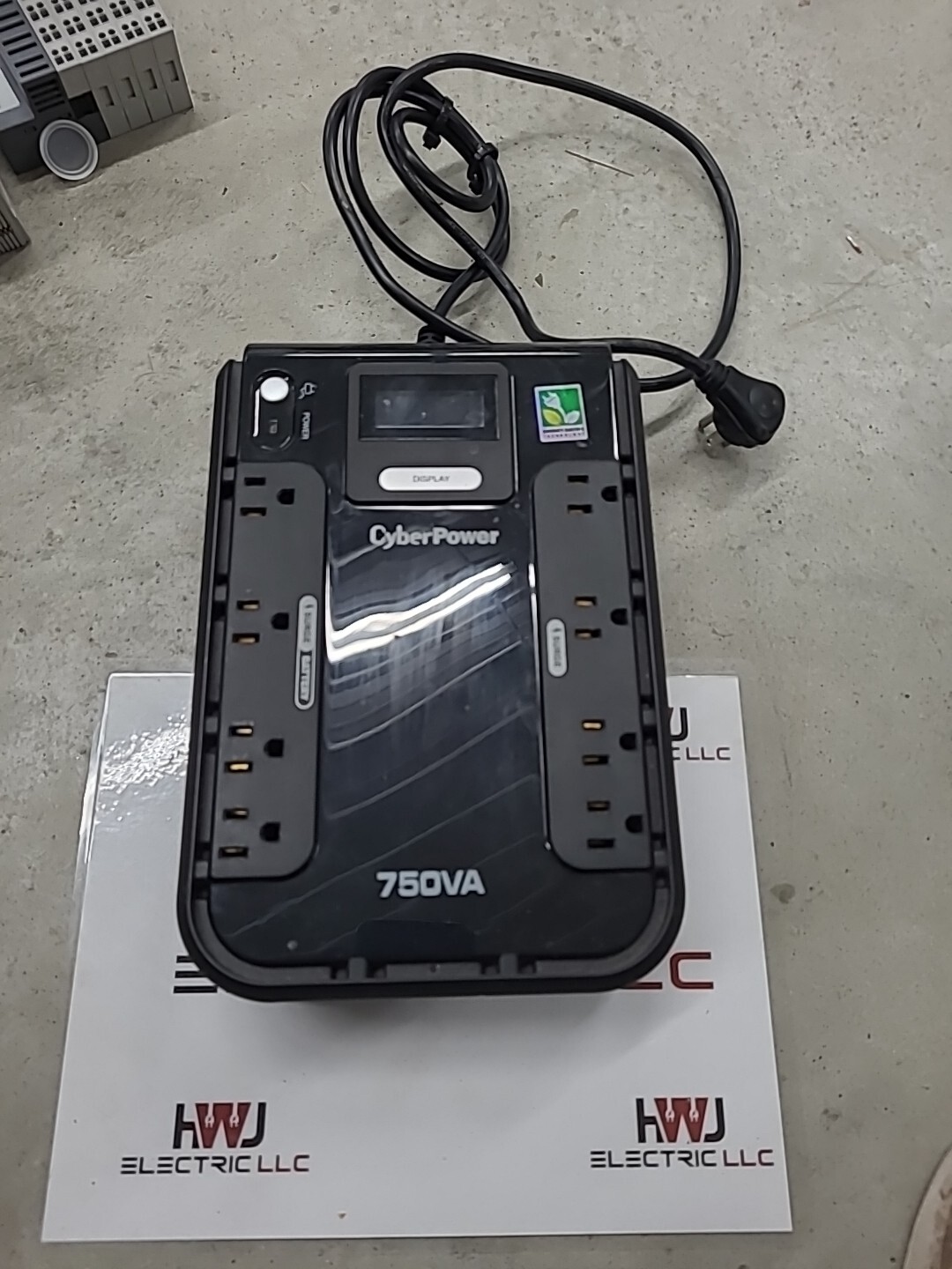 CyberPower 750VA Slim Line Battery Back-Up UPS 8 Outlet Surge Protector 