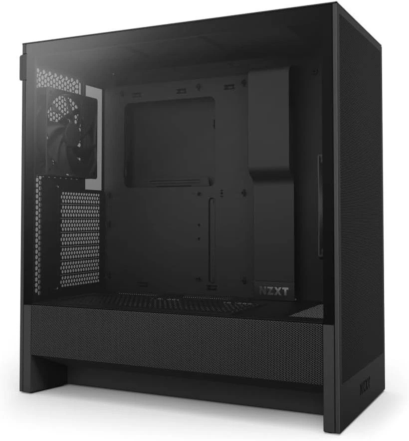 H5 Flow Mid-Tower Case in Black - Effortless Cable Management & Airflow
