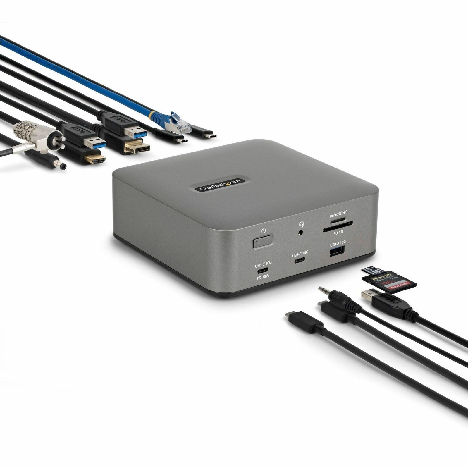 StarTech.com Thunderbolt 5 Docking Station, Dual 8K 60Hz, Triple 4K 144Hz, 140W