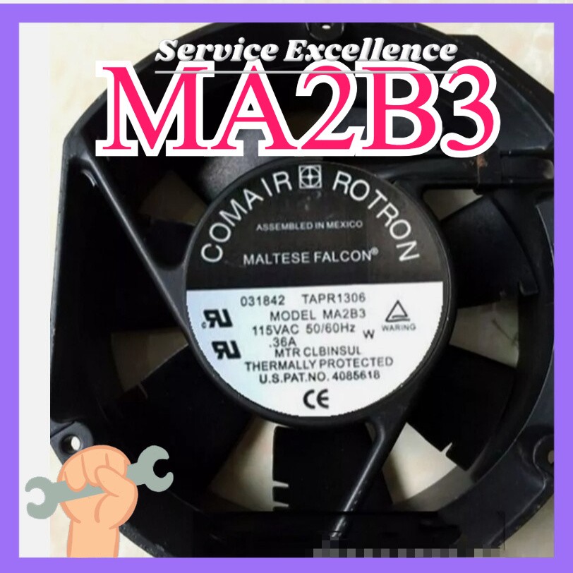 COMAIR ROTRON MA2B3 Aluminum Frame Cooling Fan 172x150x51mm 115V Fast Shipping