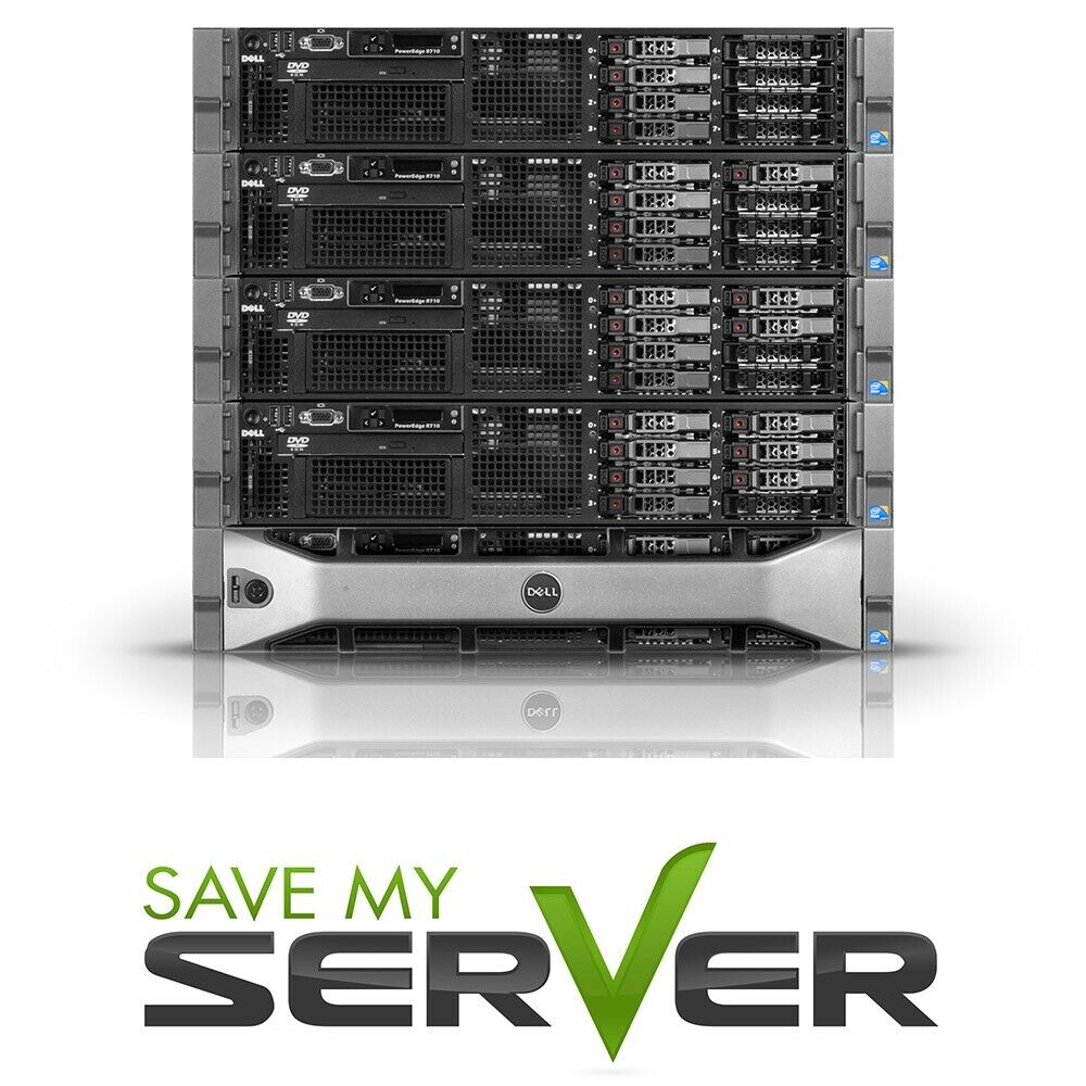 Dell PowerEdge R710 Server X5667 3.06GHz = 8 Cores / 128GB / H700 / 4x 900GB SAS