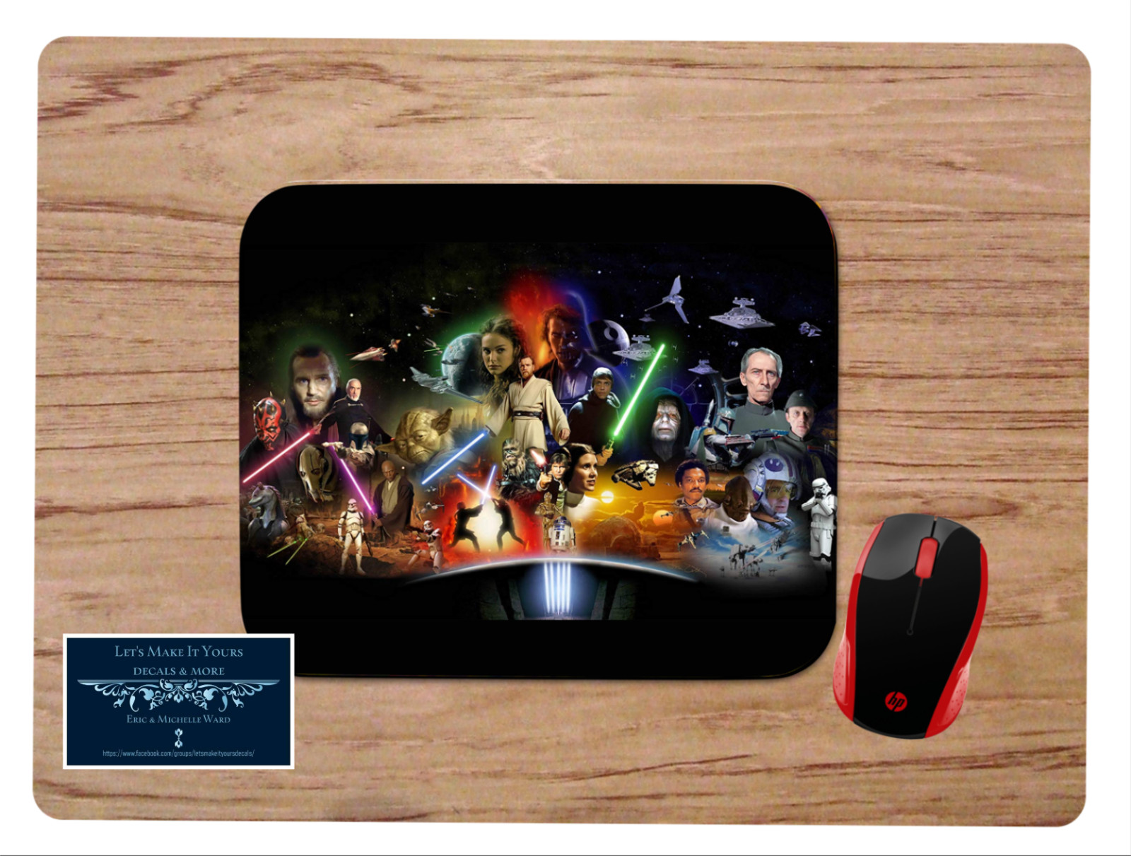 STAR WARS MOVIE COLLAGE PC DESK MAT MOUSE PAD HOME OFFICE SCHOOL GAMING GIFT 