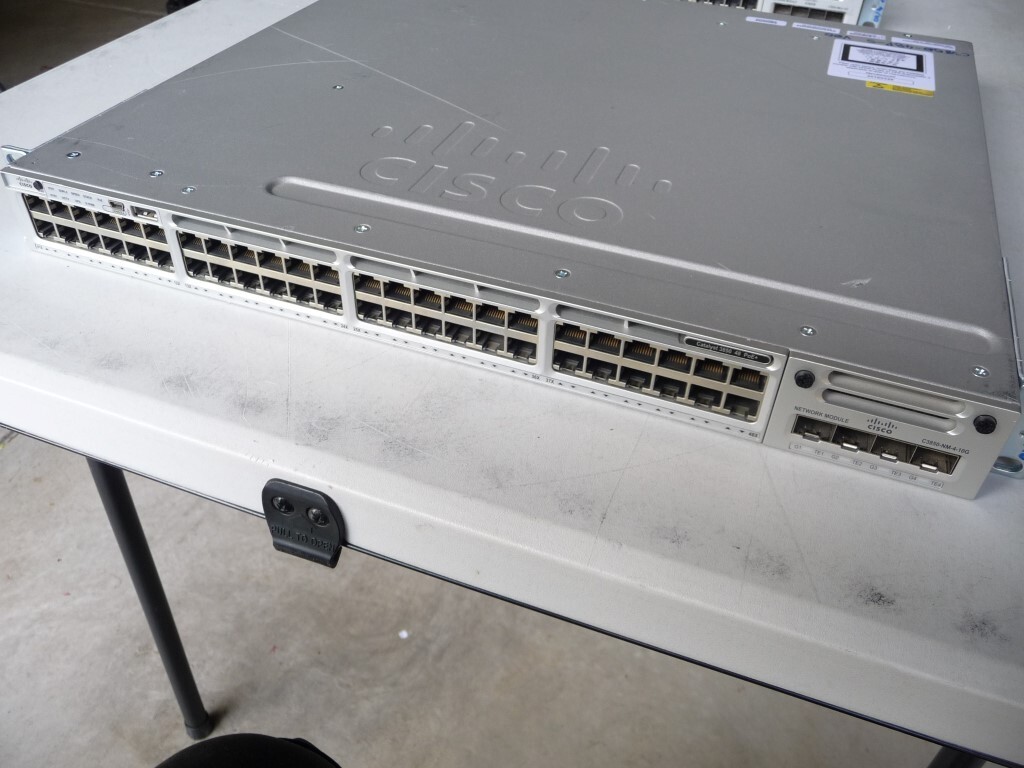 AU SELLER Cisco WS-C3850-48P-S v06 POE Network Switch w/ C3850-NM-4-10G Module