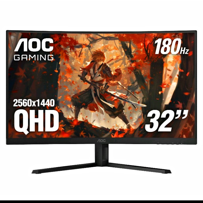 AOC Gaming CQ32G4VE 32in Curved QHD 2560x1440 180Hz VA 0.5ms