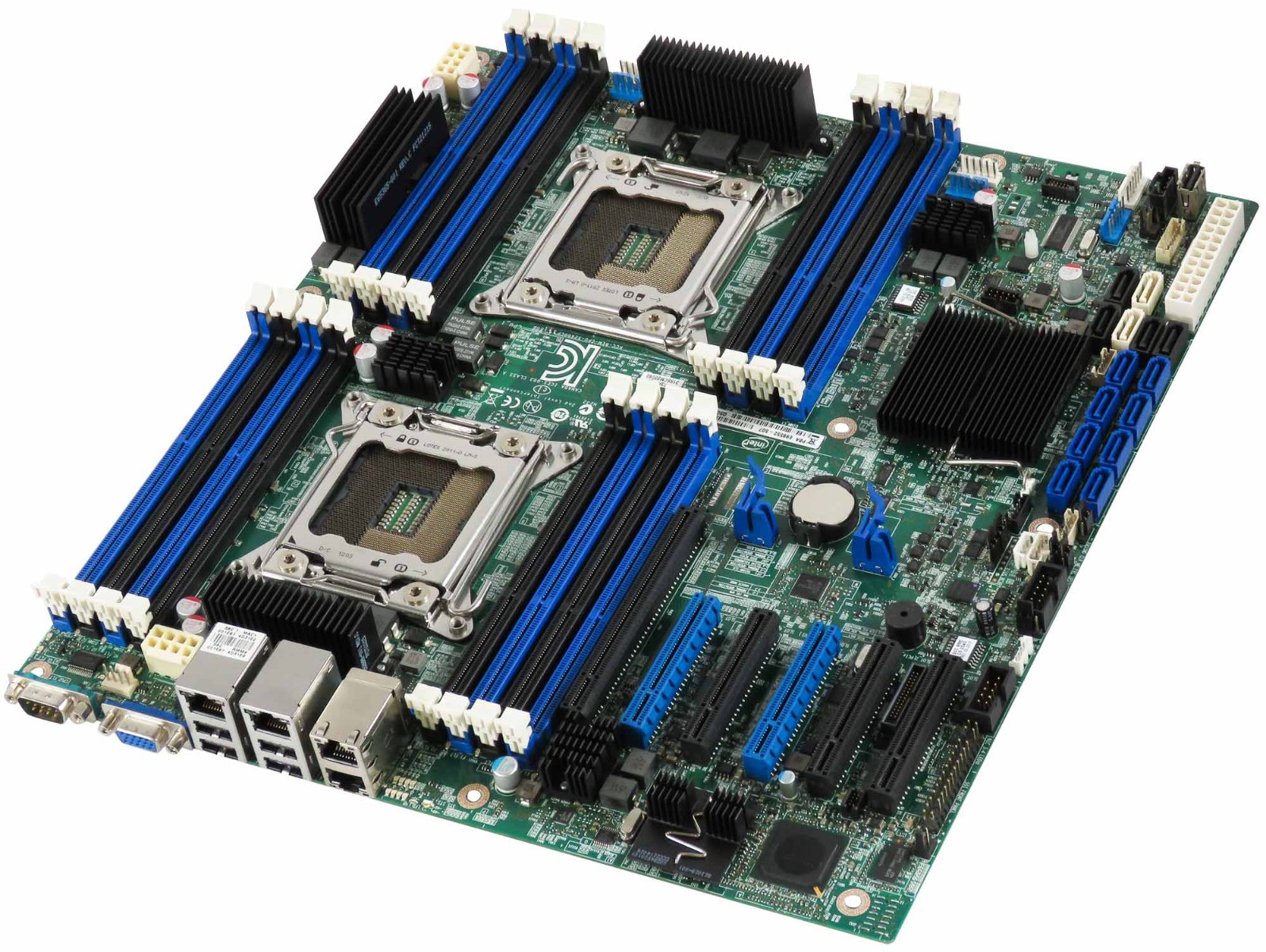 Server Motherboard INTEL E99552-507 S2600CP 2x LGA 2011 16x DDR3 6x PCIe 14x SATA 