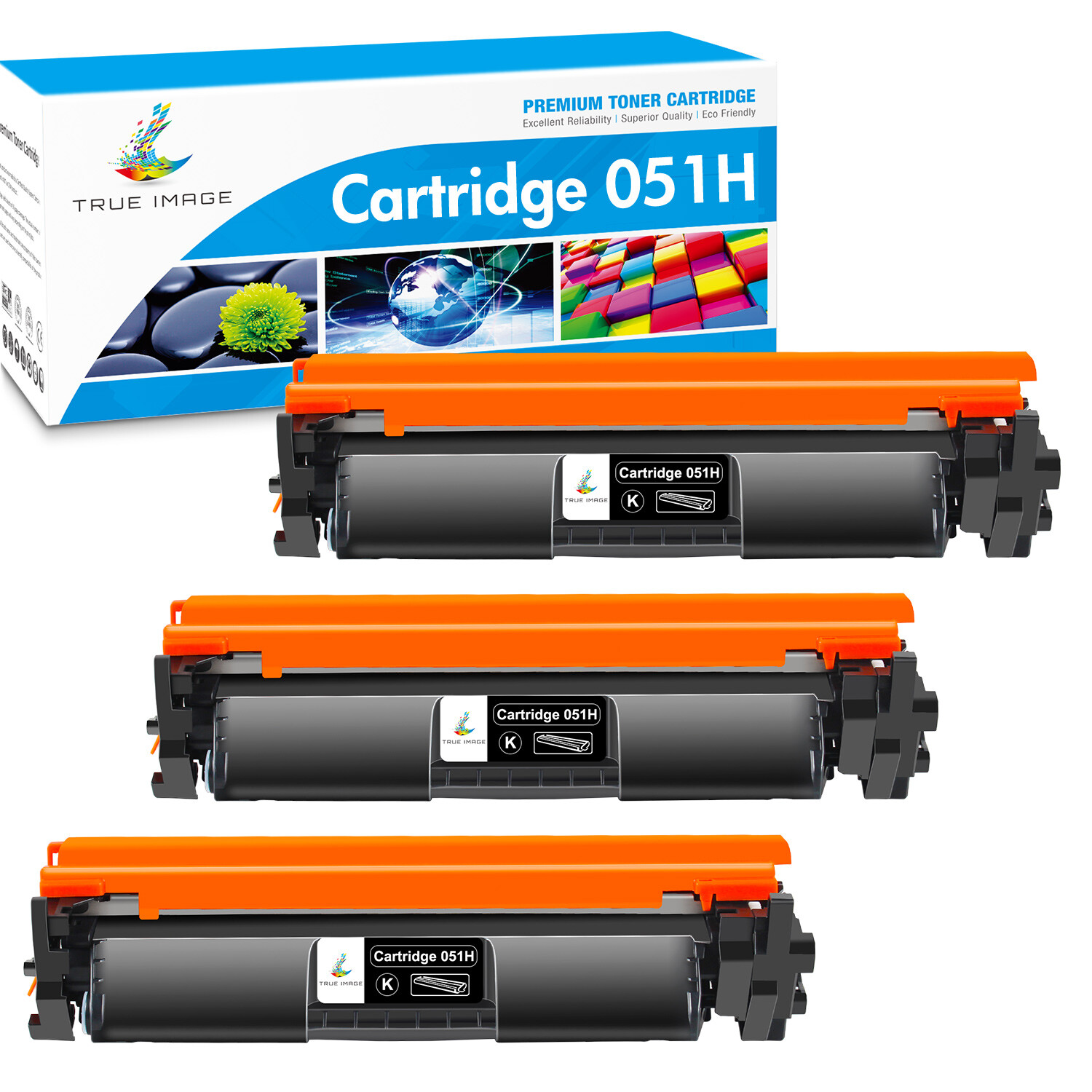 3Pc Toner Cartridge for Canon 051H ImageCLASS LBP162dw 1692dwkg MF266dn MF267dw