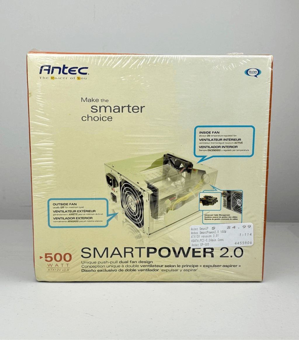 Antec SmartPower 2.0 500 Watt SP-500 Brand New Still Sealed Power Module ES2497