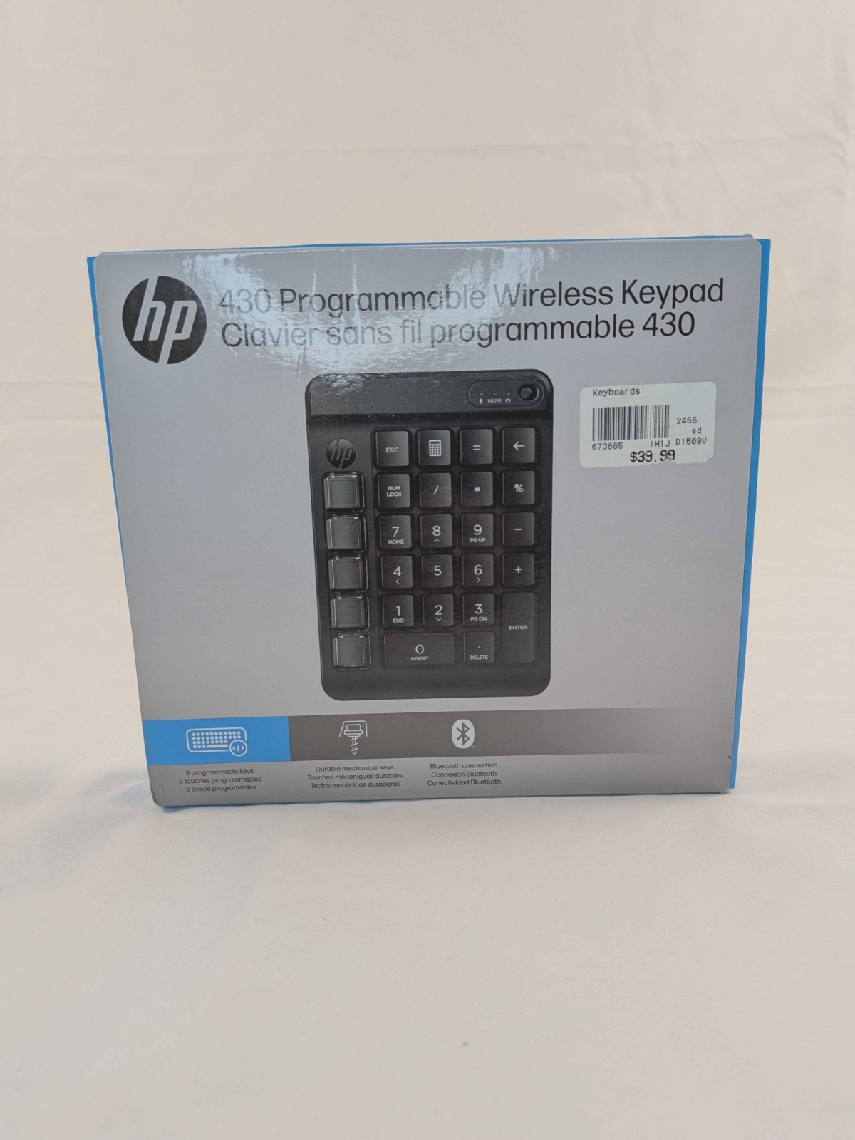 HP 430 Programmable Wireless Keypad - Bluetooth connection