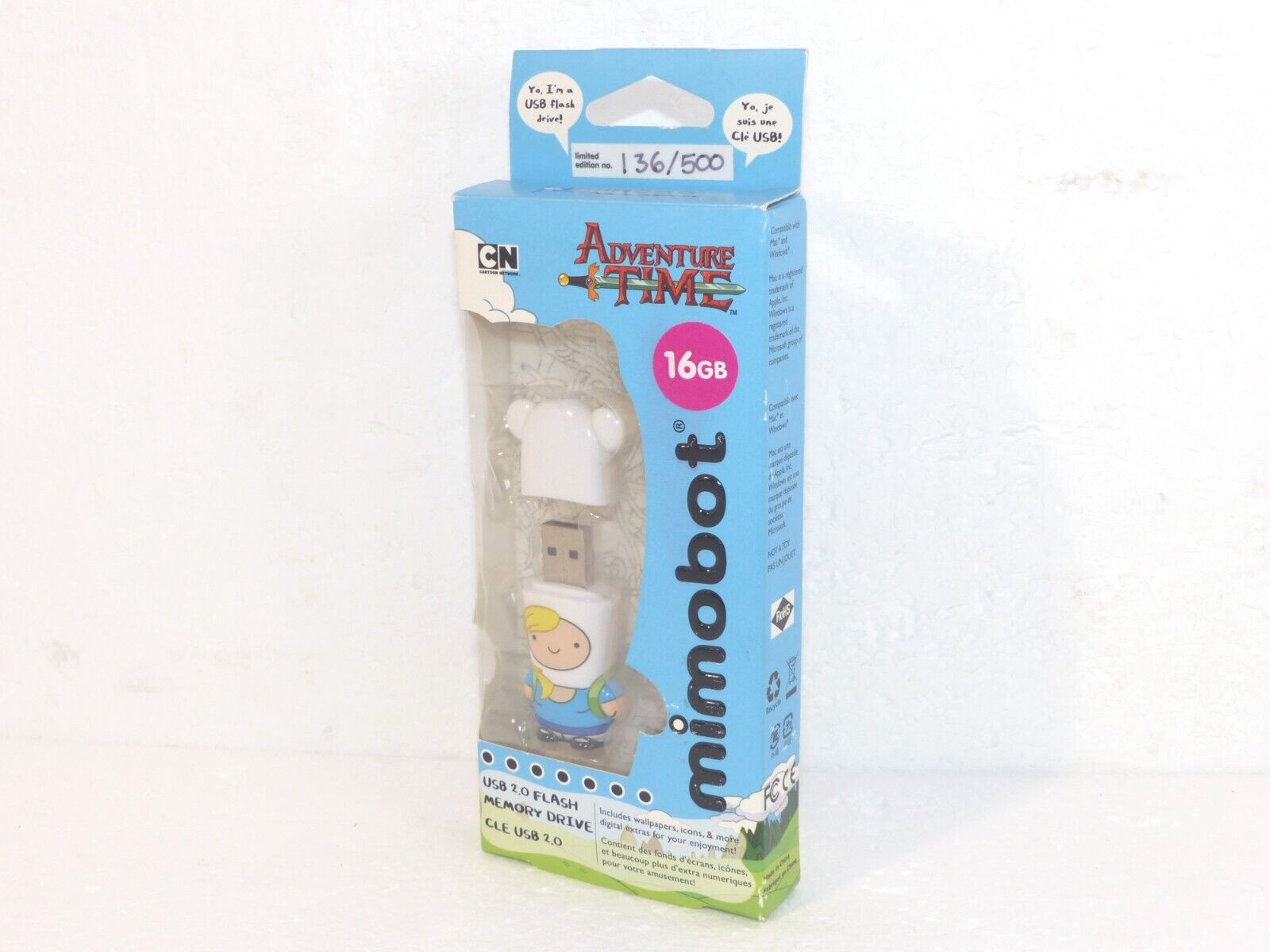 2012 Mimobot Adventure Time 16GB Fionna Limited Edition USB Flash Drive 136/500