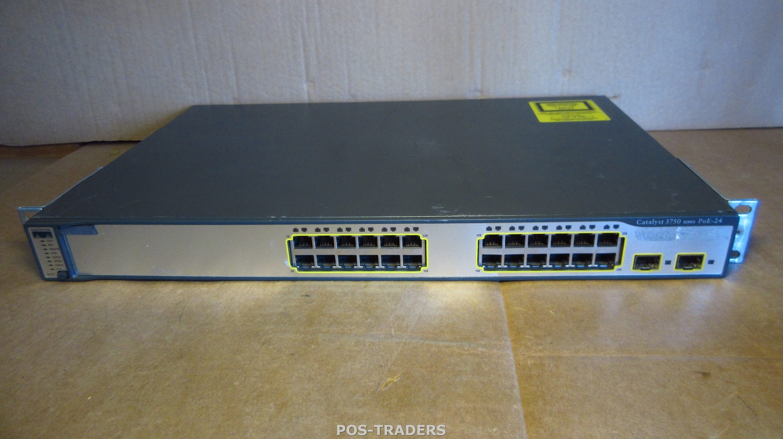 Cisco WS-C3750-24PS-S V05 Switch - Catalyst 24x 10/100 Ports 2x SFP + RACK EARS