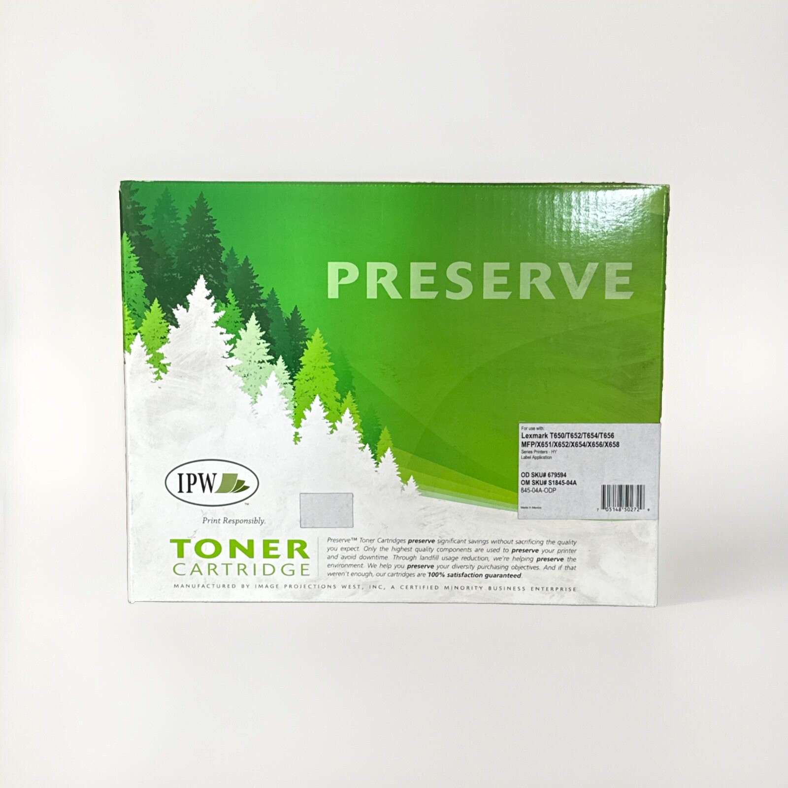 IPW Preserve Black Toner Cartridge Replacement For Lexmark T650