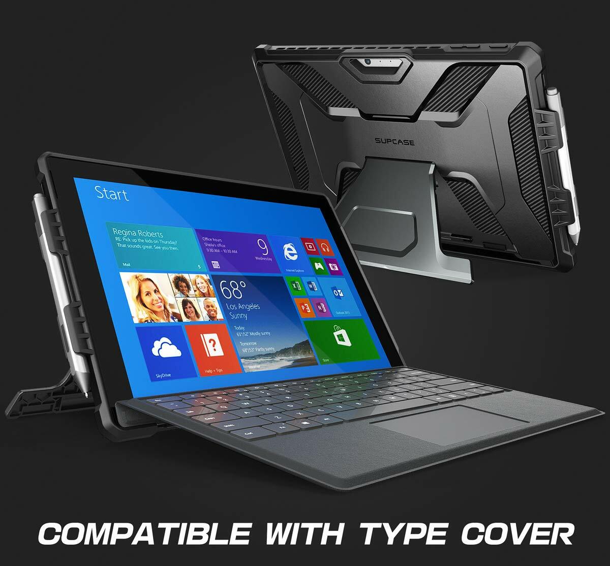 For Microsoft Surface Pro 7 6 5 4 LTE Surface Go, Genuine SUPCASE Kickstand Case