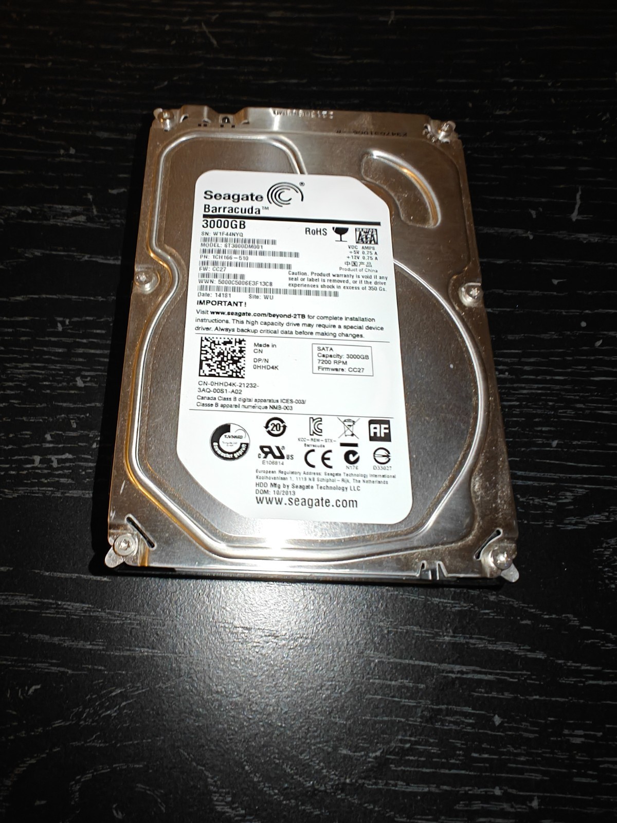 Seagate Barracuda 3TB ST3000DM001 3.5 SATA HDD