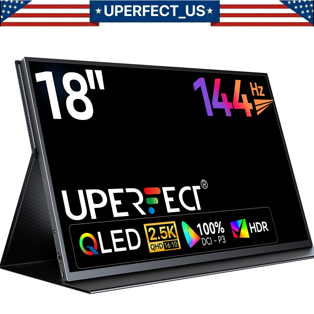 UGame K118 2K Portable Monitor 18" 144Hz Freesync Gaming Monitor For PS 6/Xbox A