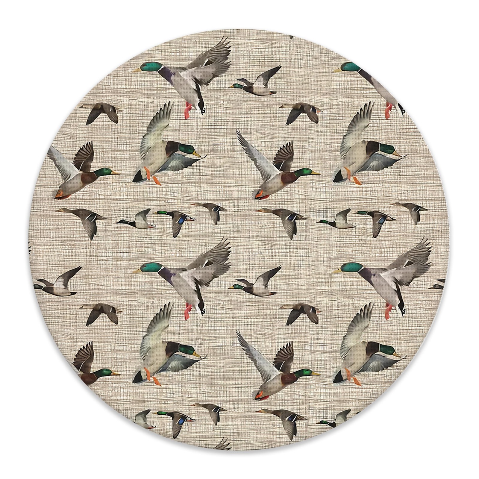 Rustic Mallard Duck Pad for Desk 7.9x7.9 Inch