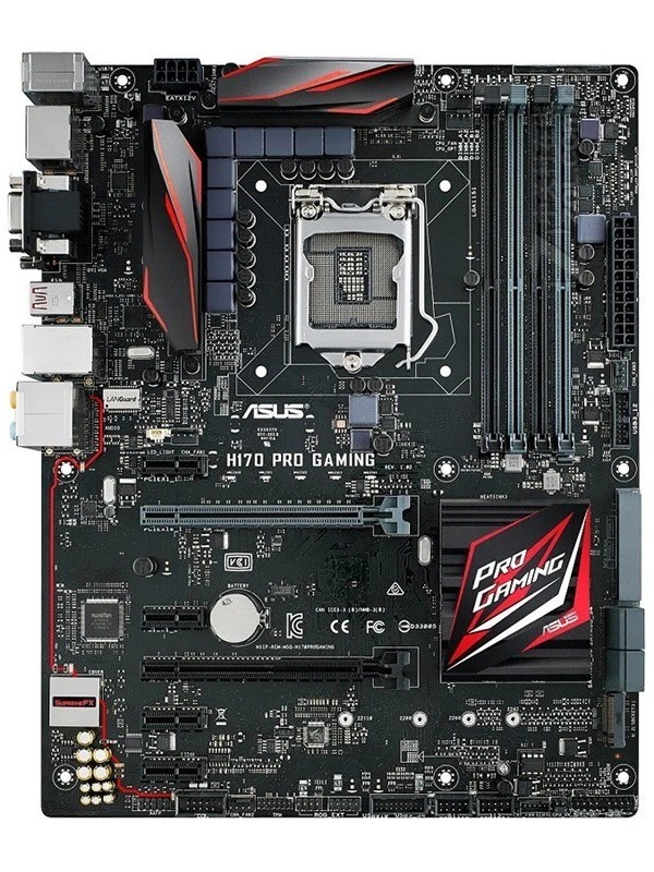 For ASUS H170 PRO GAMING motherboard LGA1151 DDR4 VGA+DVI+HDMI+DP ATX Tested ok