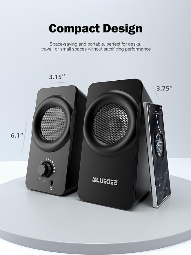 Bluedee SK800 10W USB Computer Speakers RGB Lights Type-C PC Laptop Speakers