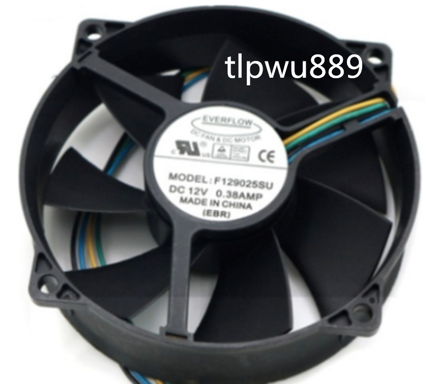 FOR EVERFLOW F129025SU 90/80mm x25mm CPU Round Fan 12V 4Pin 0.38A t1