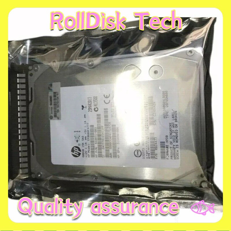 New HP DUAL PORT 6G ENT Hard Drive 653952-001 652620-B21 600GB 15K SAS 3.5"