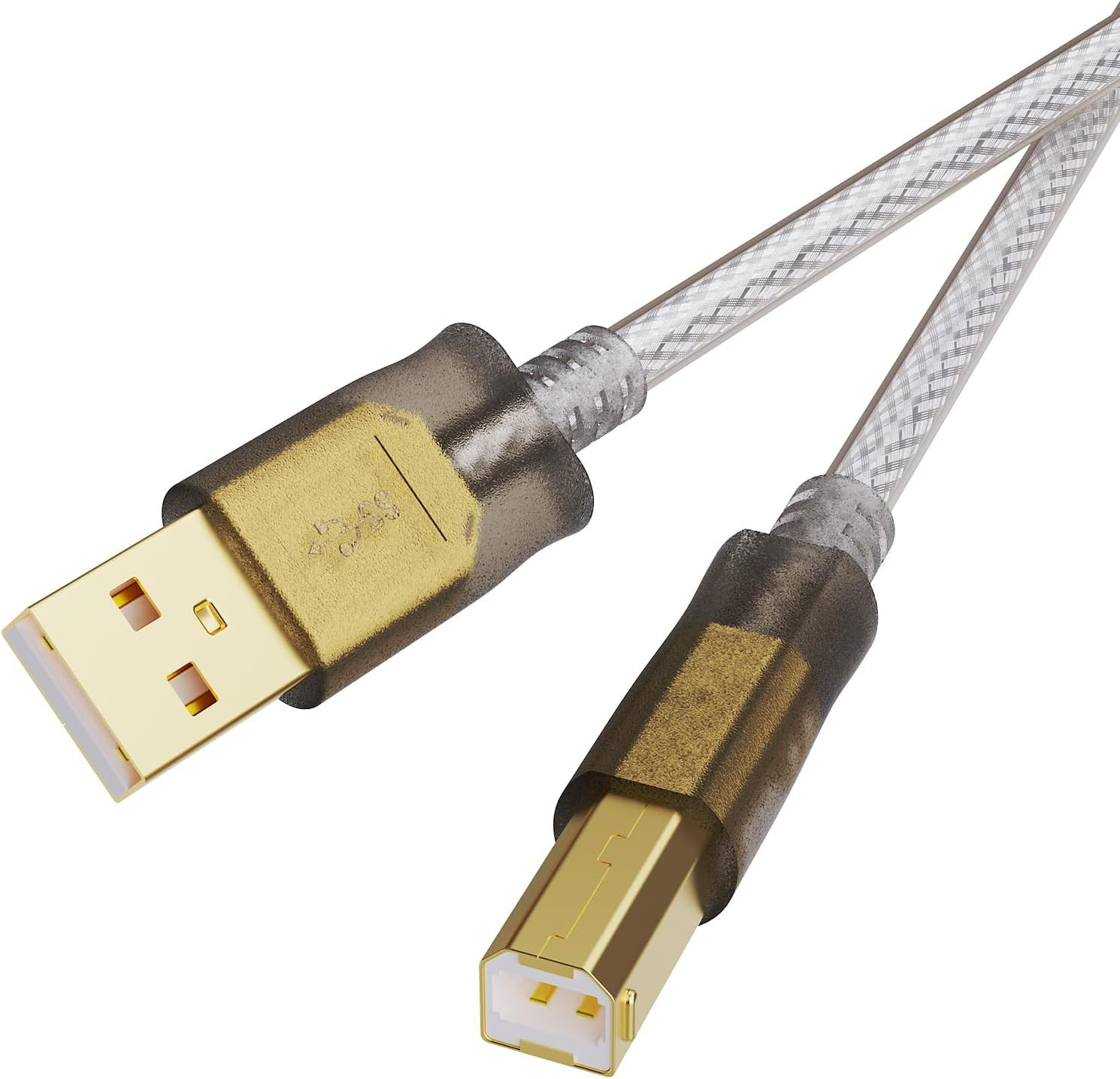 Printer Cable 30Ft,2.0 Printer Scanner Cable Cord USB Type a Male to B Male High