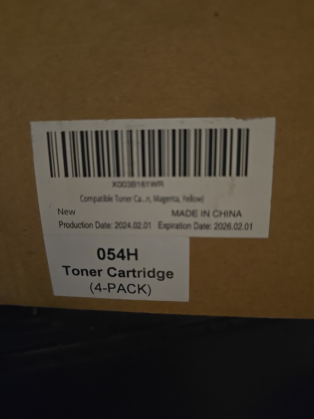 v4ink Canon 054H Compatible High Yield Toner Cartridges 4 Pack