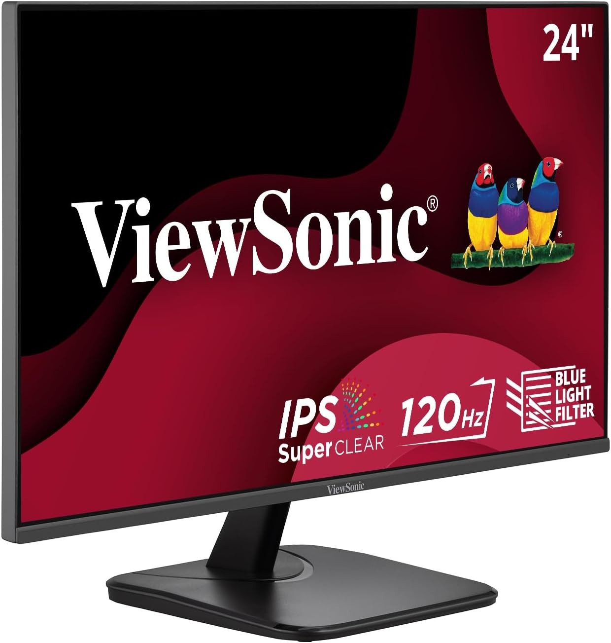 ViewSonic VA2456A-MHD 24 Inch 1080p Monitor, IPS Display with 120Hz
